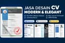 DESAIN CV ATS FRIENDLY, MODERN & ELEGANT (1 Hari Jadi)