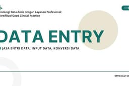 Jasa Data Entry, Input Data, Konversi Data