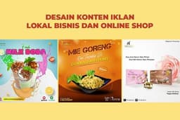 Desain Materi Iklan untuk Online Shop