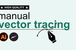 MANUAL VECTOR TRACING / REDRAW ADOBE ILUSTRATOR DAN PROCREATE