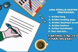 Konten Artikel SEO 1 x 300 kata Rp 10.000,- (1 Hari Selesai)