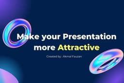 desain presentasi dengan visual yang menarik 