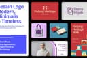 Desain Logo Modern dan Costum Brand Guidelines