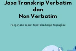 Jasa Transkrip Verbatim dan Non Verbatim