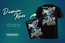 Custom Typography atau Ilustrasi Desain Kaos