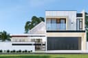 Desain villa minimalist modern