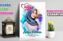 DESAIN FOTO UCAPAN WISUDA, ULTAH, PERNIKAHAN, DLL SEHARI JADI