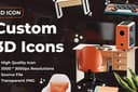 Saya akan membuat ikon 3D kustom untuk situs web, aplikasi, dan sebagainya.