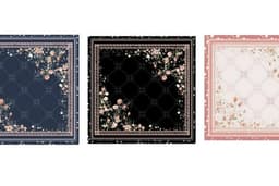 Design pattern Hijab Scarf motif 