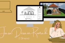 Desain Rumah Sederhana satu lantai 2 Dimensi