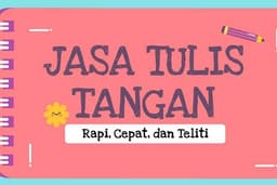 JASA  PENULISAN MANUAL (TULIS TANGAN)