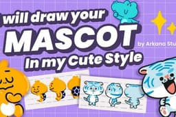 ✨ Jasa ilustrasi Maskot Brand – Lucu, Simple, Clean, dan Ikonik ✨