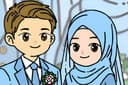 Jasa Ilustrasi Digital Couple Style Kartun Lucu | Kado Romantis & Spesial 