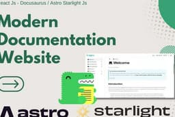 New Dokumentasi Website Modern Docusaurus , Starlight JS, Mkdocs 