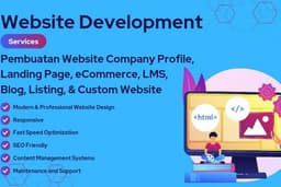 Pembuatan Website Profesional Company Profile, eCommerce, Landing Page, LMS, Blog, Custom Web