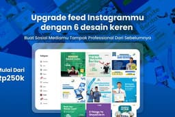 6 Desain sekali bayar Sosial media Feed, Feed instagram, Meta Ads, Desain Promosi