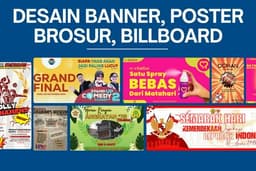 desain banner, billboard, brosur, & poster 