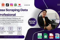  Jasa Scraping Data Profesional - E-commerce, Berita, Media Sosial & Lainnya