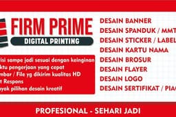 Desain Banner / Spanduk / MMT, Sticker Label, Brosur