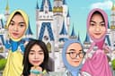 Desain Karikatur Wajah Illustrasi Full Face/Half Face
