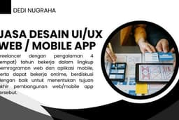 Jasa desain ui / ux untuk tampilan website dan/atau mobile app