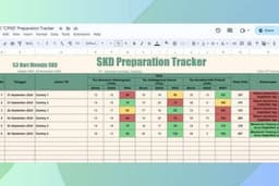 SKD "CPNS" Preparation Tracker - Google Sheets Template