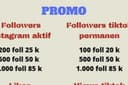 Jual followers dan like