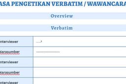 Jasa Pengetikan Verbatim / Wawancara / Wawancara Psikologi/Expert judgment