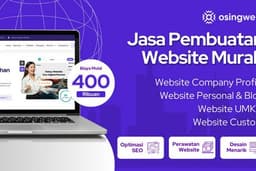 Website Company Profile, eCommerce, Personal & Custom Website - Gratis Hosting & Domain