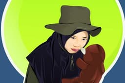 Desain Ilustrasi Karikatur/Kartun Vector And Line Art Face