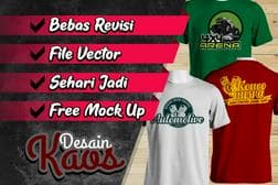 DESAIN KAOS MURAH - REVISI BEBAS - 1 HARI -