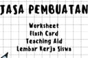 Jasa Pembuatan Worksheet Lembar Kerja Siswa Flash Card PG TK SD SMP SMA