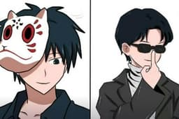 Desain Ilustrasi Vektor Karakter Anime