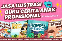 Jasa Ilustrasi Buku Cerita Anak Profesional - Premium Cepat Murah
