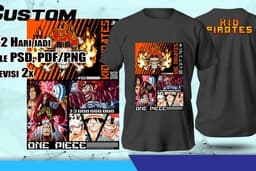 Design kaos DTF siap print sehari jadi