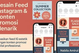 Desain Poster, Feed Instagram & Konten Promosi Menarik