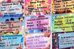 Design sticker mapel untuk sekolah, kuliah, dll (10design)