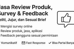 JASA REVIEW, SURVEY, FEEDBACK DLL | Jasa untuk membantu mengisi survey, review produk/jasa dll