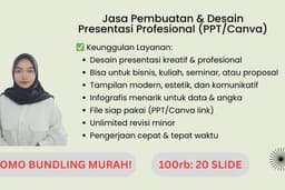 Jasa Pembuatan & Desain Presentasi Profesional (PPT/Canva)