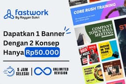 Desain Banner Online Menarik Serta Revisi Sampai Puas
