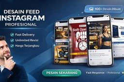 Jasa Pembuatan Desain Postingngan Untuk Social Media - Desain Feed dan Story Instagram PAKET HEMAT!!