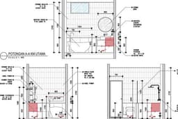 2D Drafter Autocad Gambar Kerja Rumah Tinggal