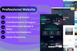 (BANYAK GRATISNYA) Pembuatan Professional Website Company Profile, Landing Page atau Custom Website.