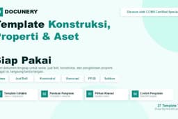 Template Konstruksi, Properti & Aset: Sewa, PPJB, Renovasi, Subkon, Properti + Panduan