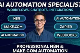 Jasa Otomasi Bisnis & Integrasi AI Cerdas (n8n, Make, Zapier)