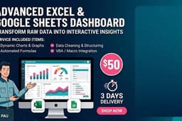 Jasa Pembuatan Dashboard & Otomatisasi Excel / Google Sheets