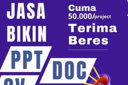 Jasa Pembuatan CV, PPT, Surat lamaran pekerjaan, Poster, Data entry