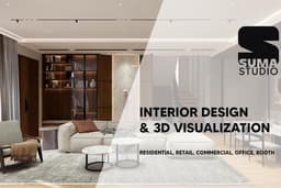 Desain Interior & Furniture (3D Model & Render) Project Rumah, Apartemen, Office, Retail, Cafe, dll