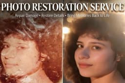 Jasa Restorasi Foto Lama & Rusak – Hasil Natural & Detail / Professional Photo Restoration