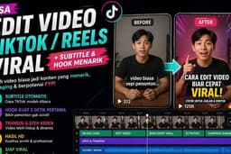 Jasa Edit Video TikTok / Reels Viral + Subtitle & Hook Menarik